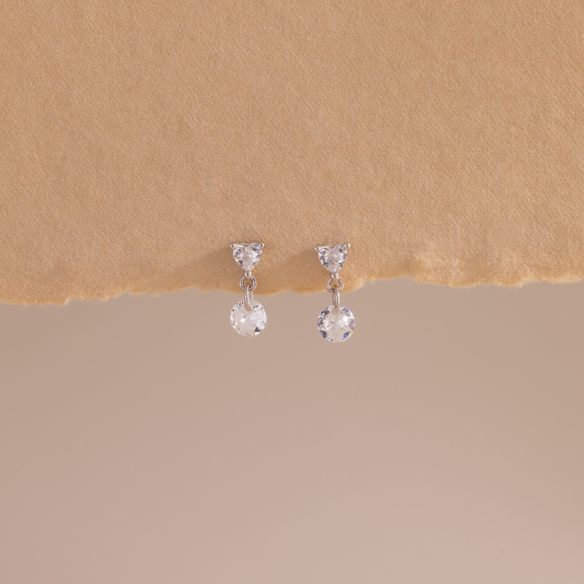 Heart Drop Flatback Studs