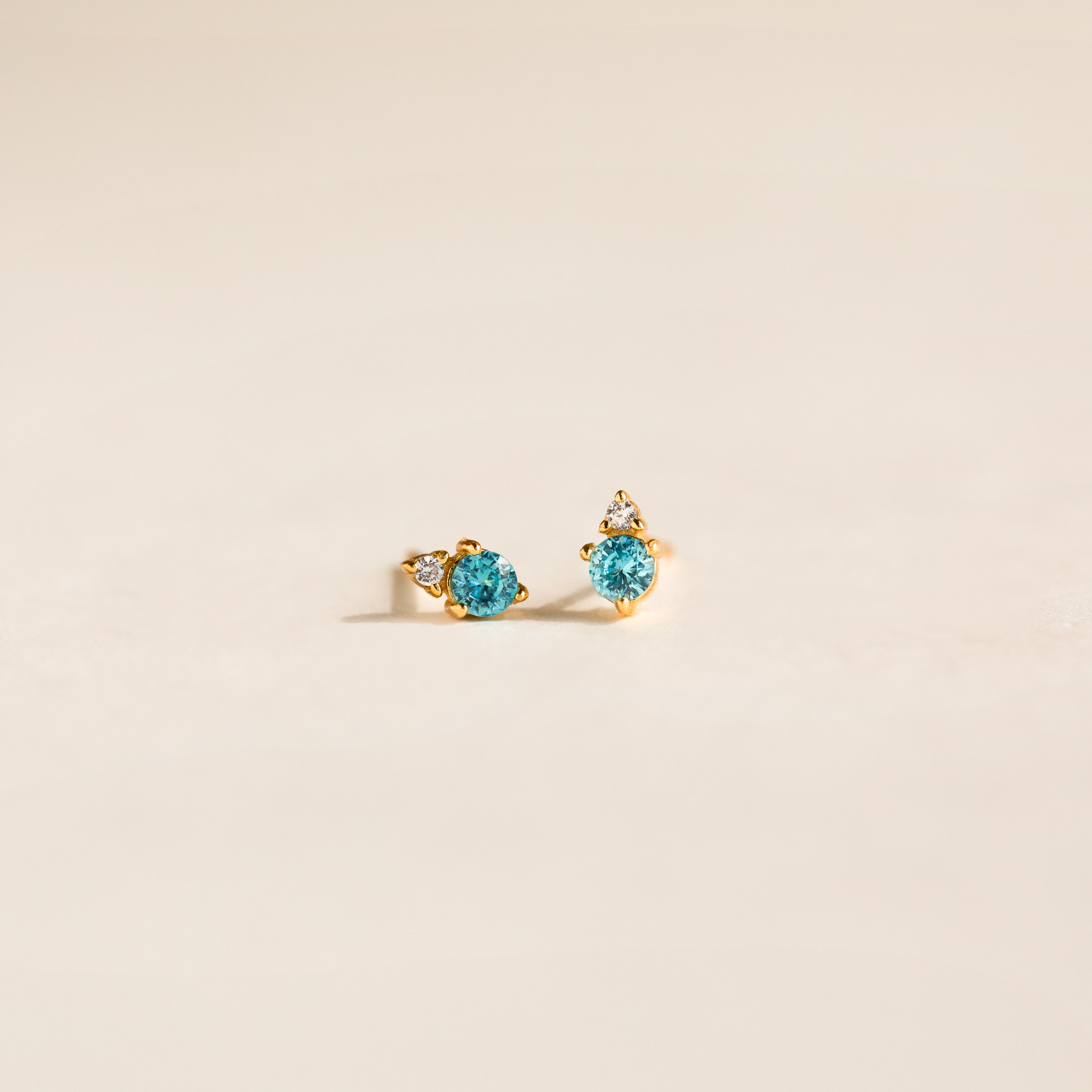 Raindrop Birthstone Studs