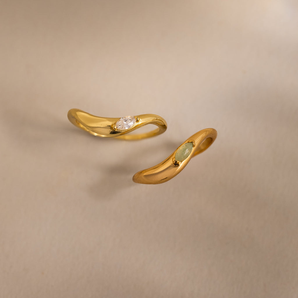 Zen Jade Curve Ring