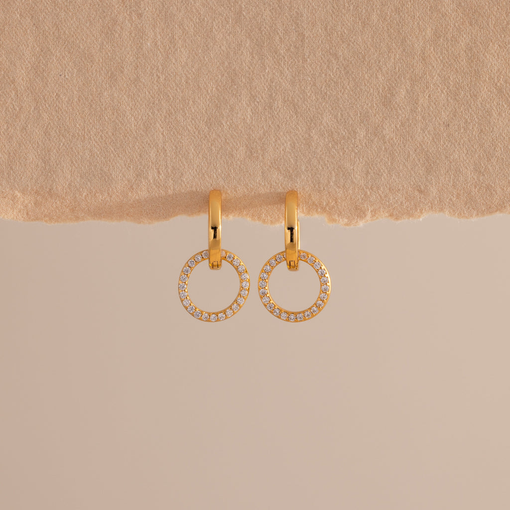 Dainty Duo Pave Huggies