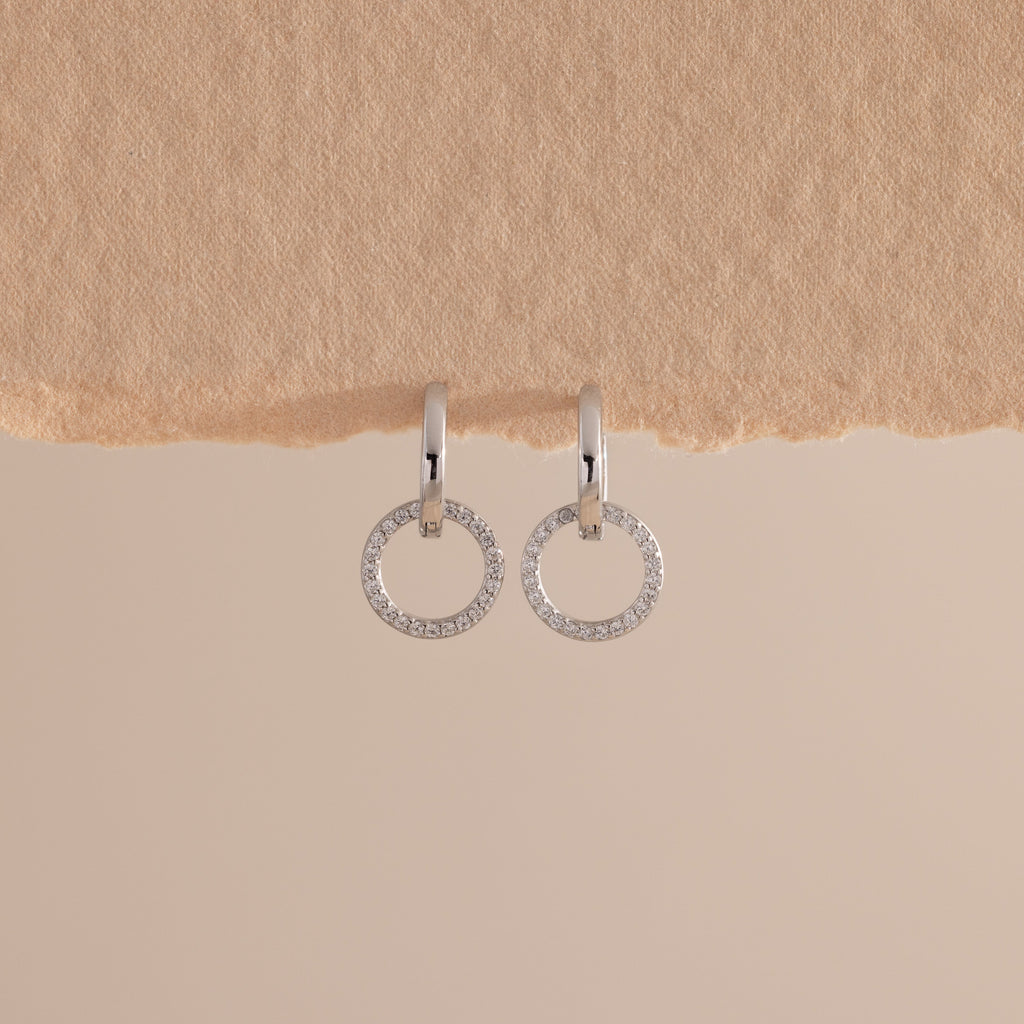 Dainty Duo Pave Huggies