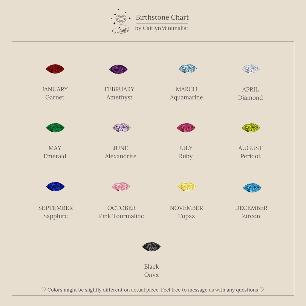 Marquise Bezel Birthstone Ring