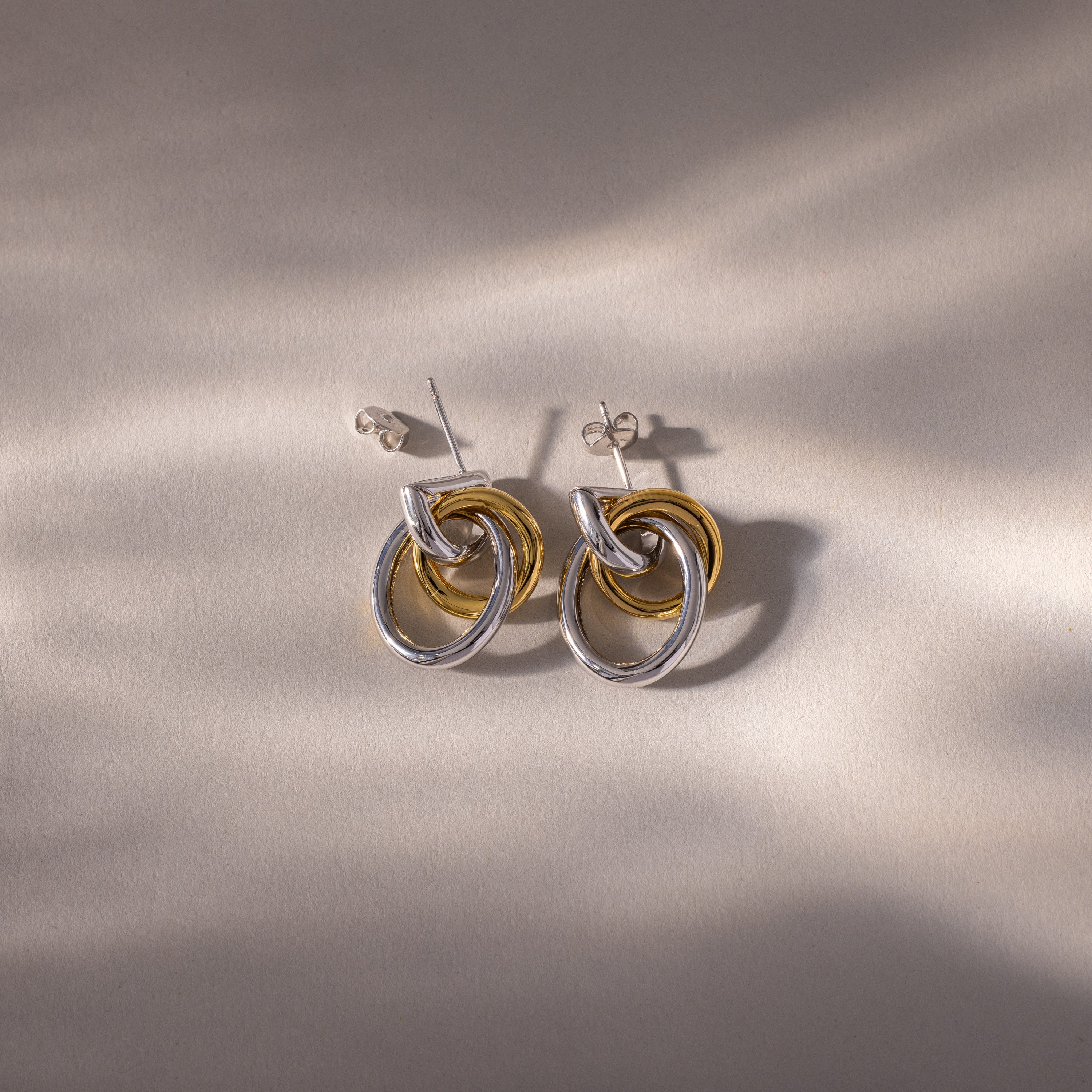 Mixed Metal Linked Earrings