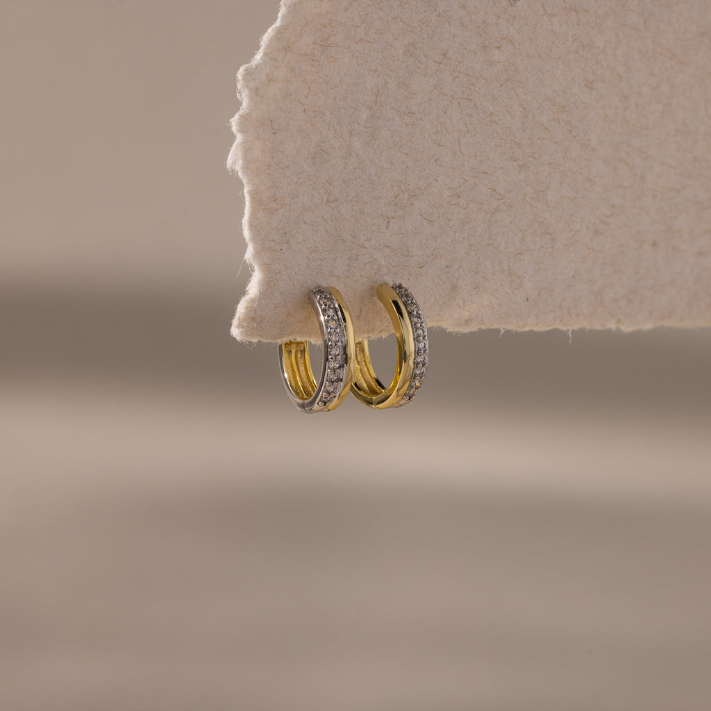 Half Pave Huggies