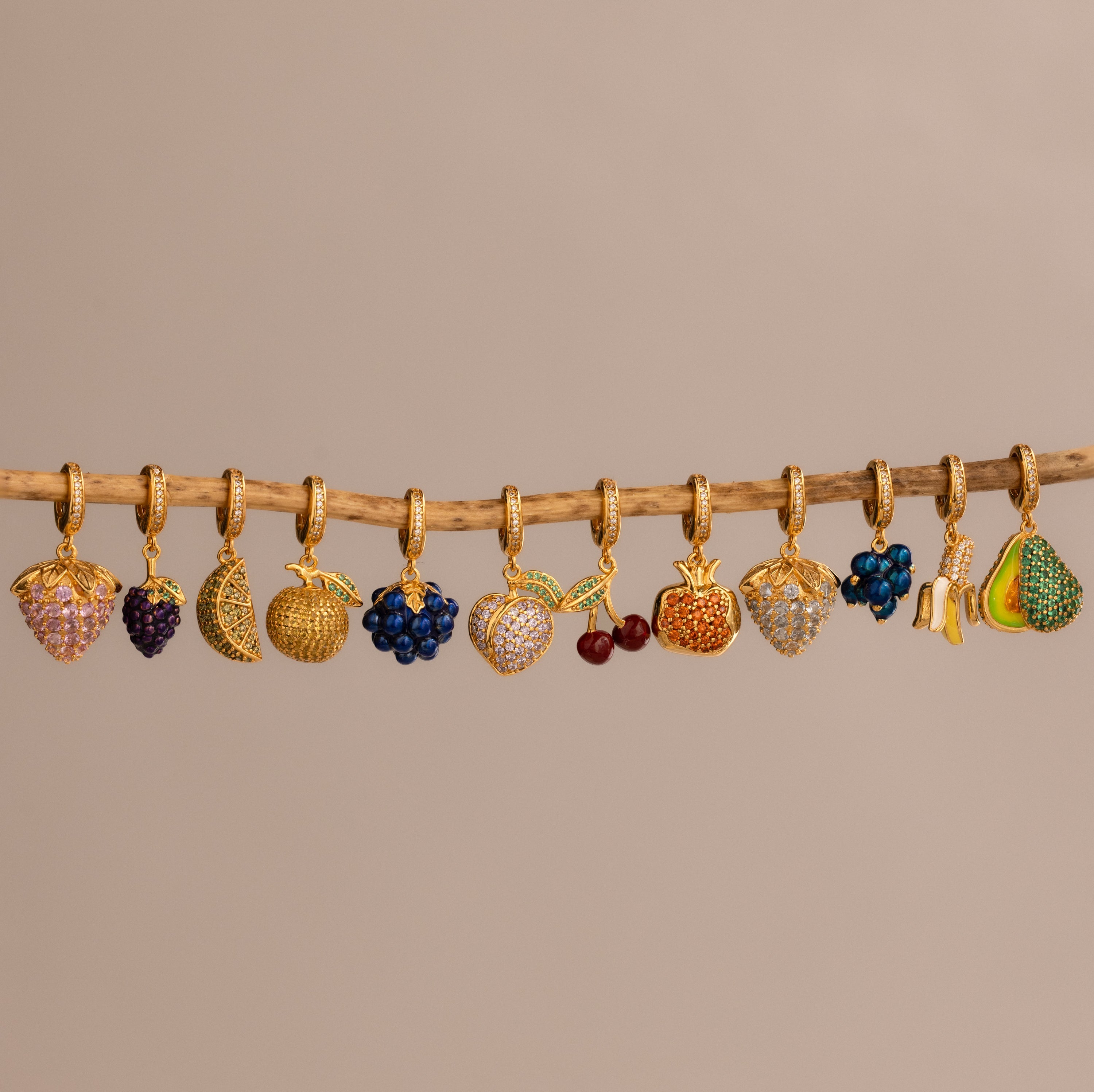 Birthstone Fruit Charm