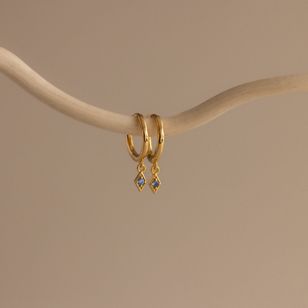 Ericka Birthstone Huggies