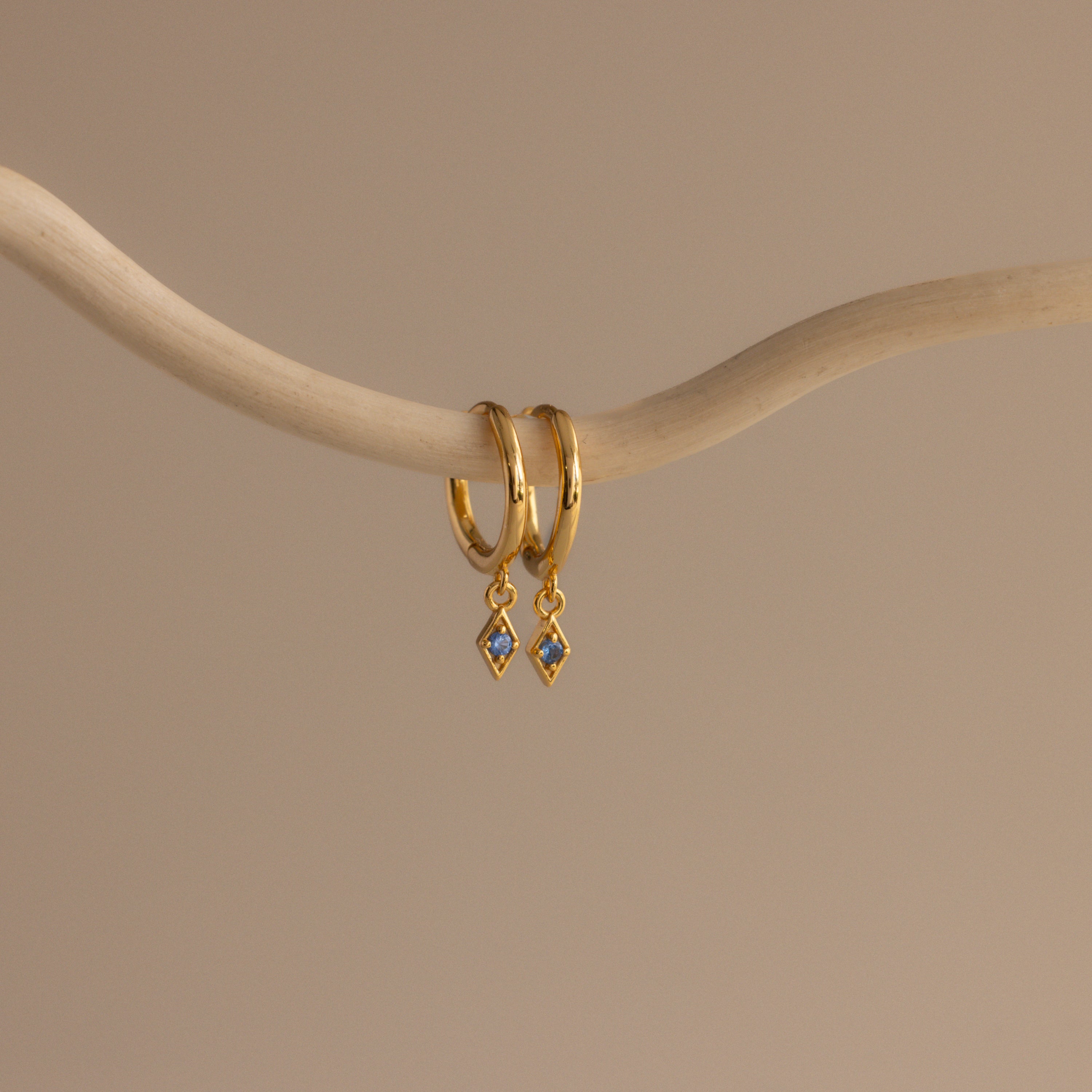 Ericka Birthstone Huggies