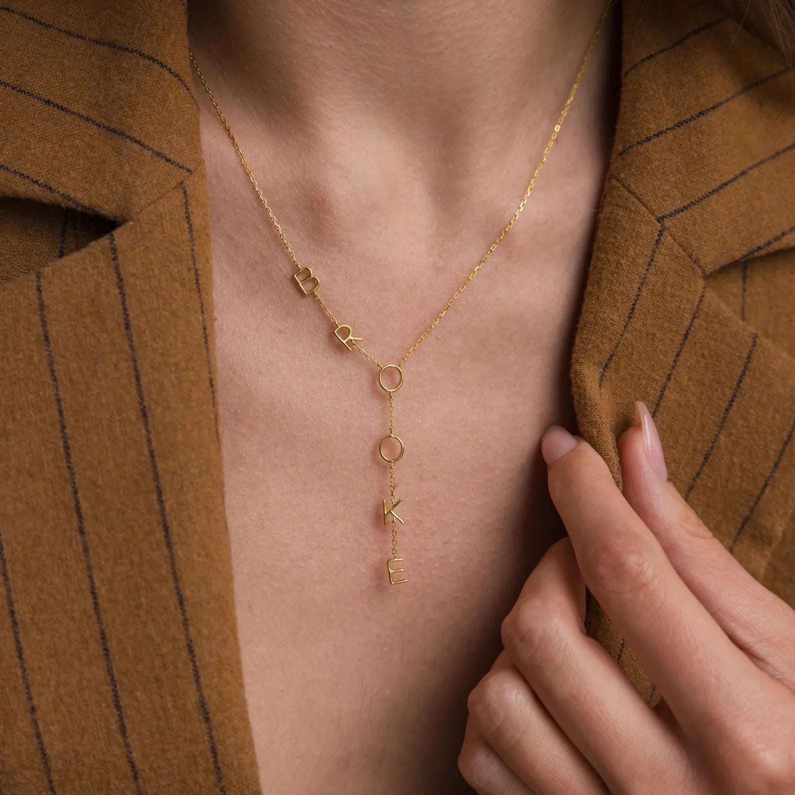 Lariat Name Necklace