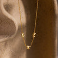 Multiple Bubble Letter Necklace