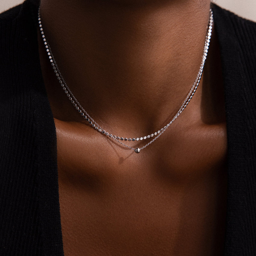 Zina Necklace in Silver