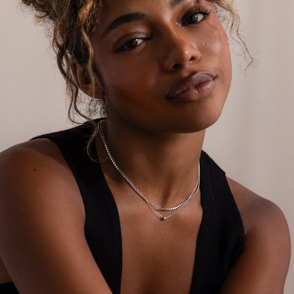 Zina Necklace in Silver