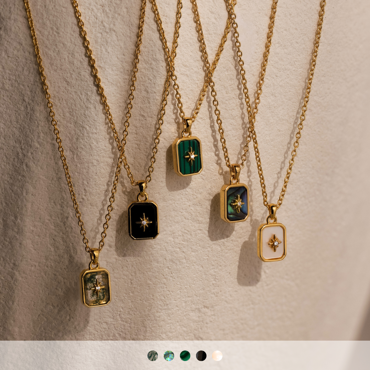 North Star Gemstone Necklace