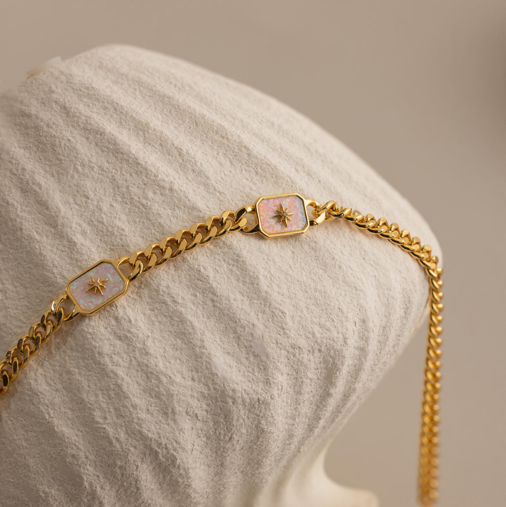 North Star Opal Trio Necklace