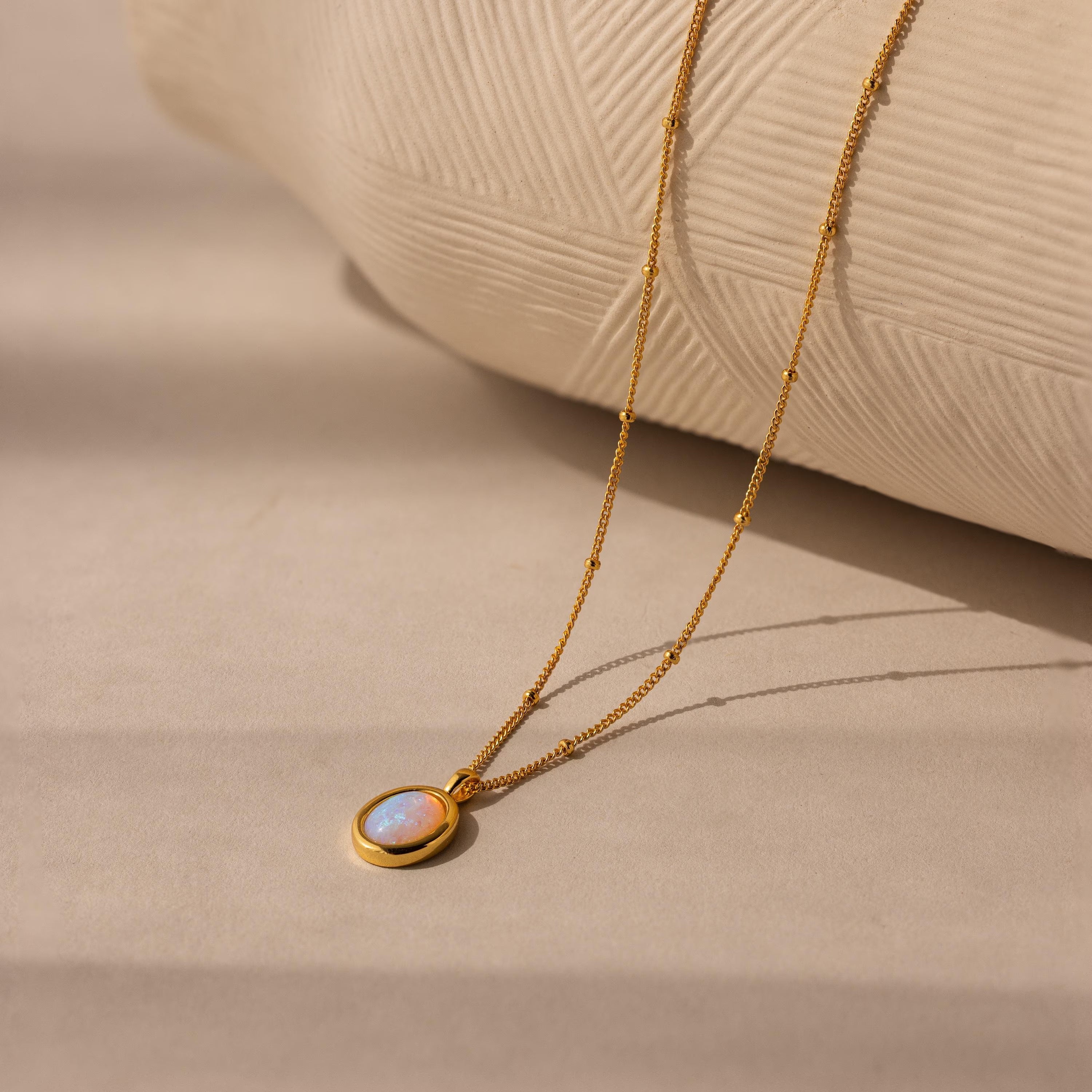 Opal Pendant Necklace