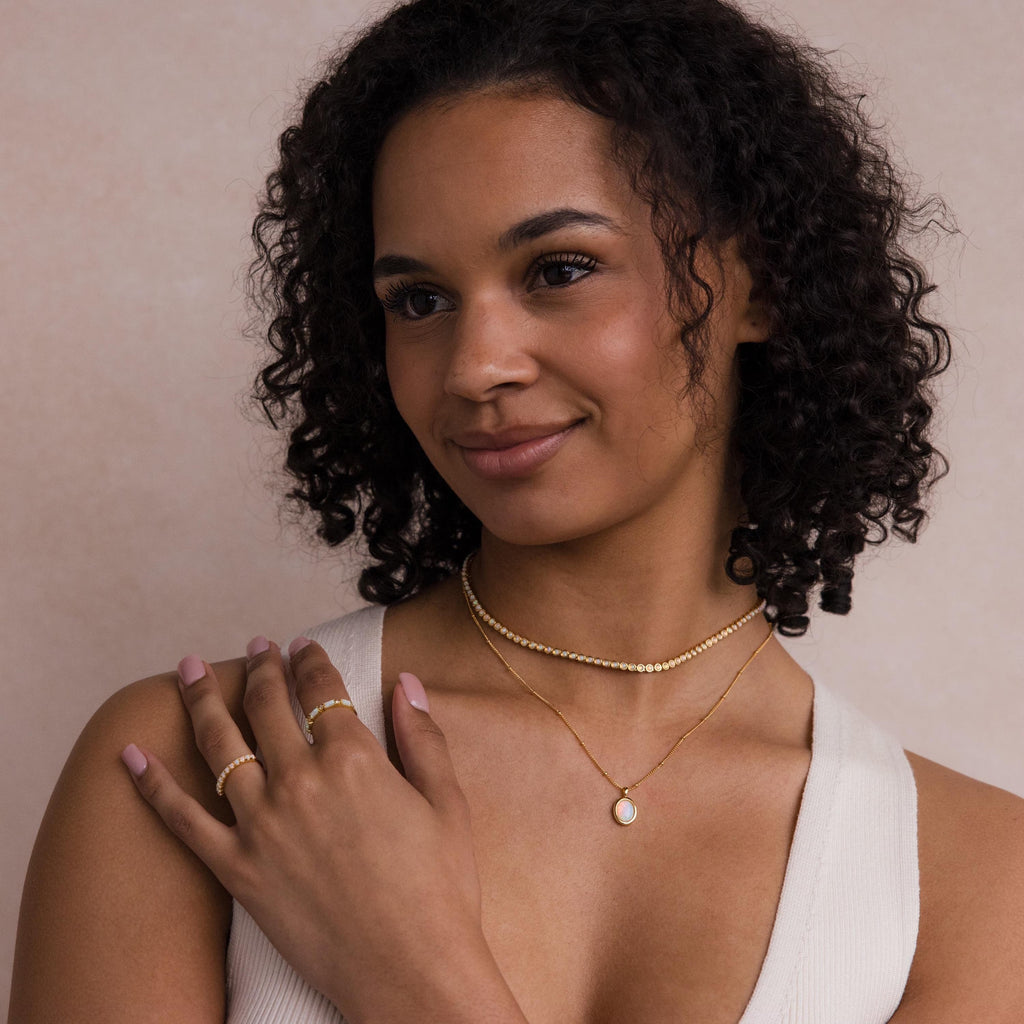 Opal Pendant Necklace