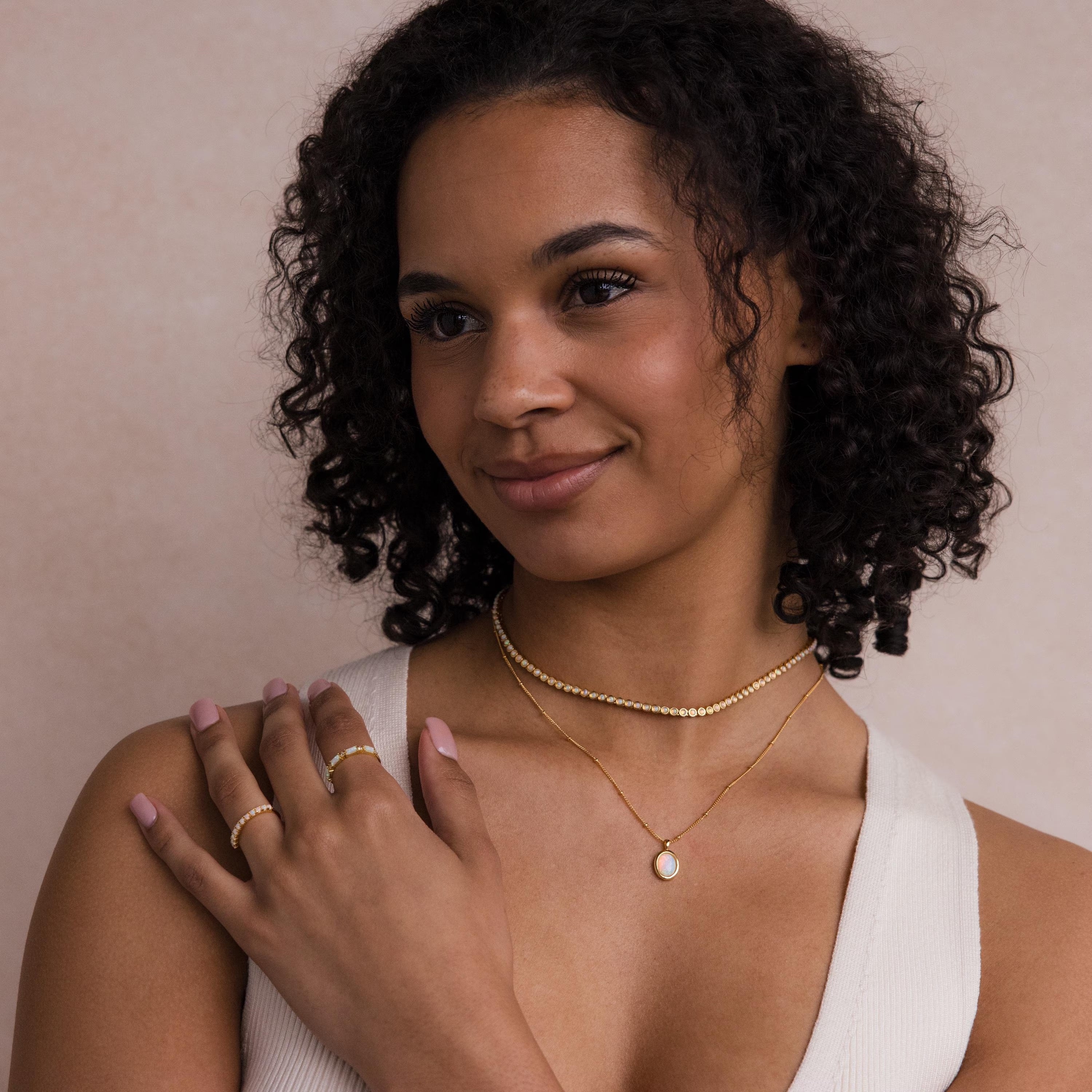 Opal Pendant Necklace