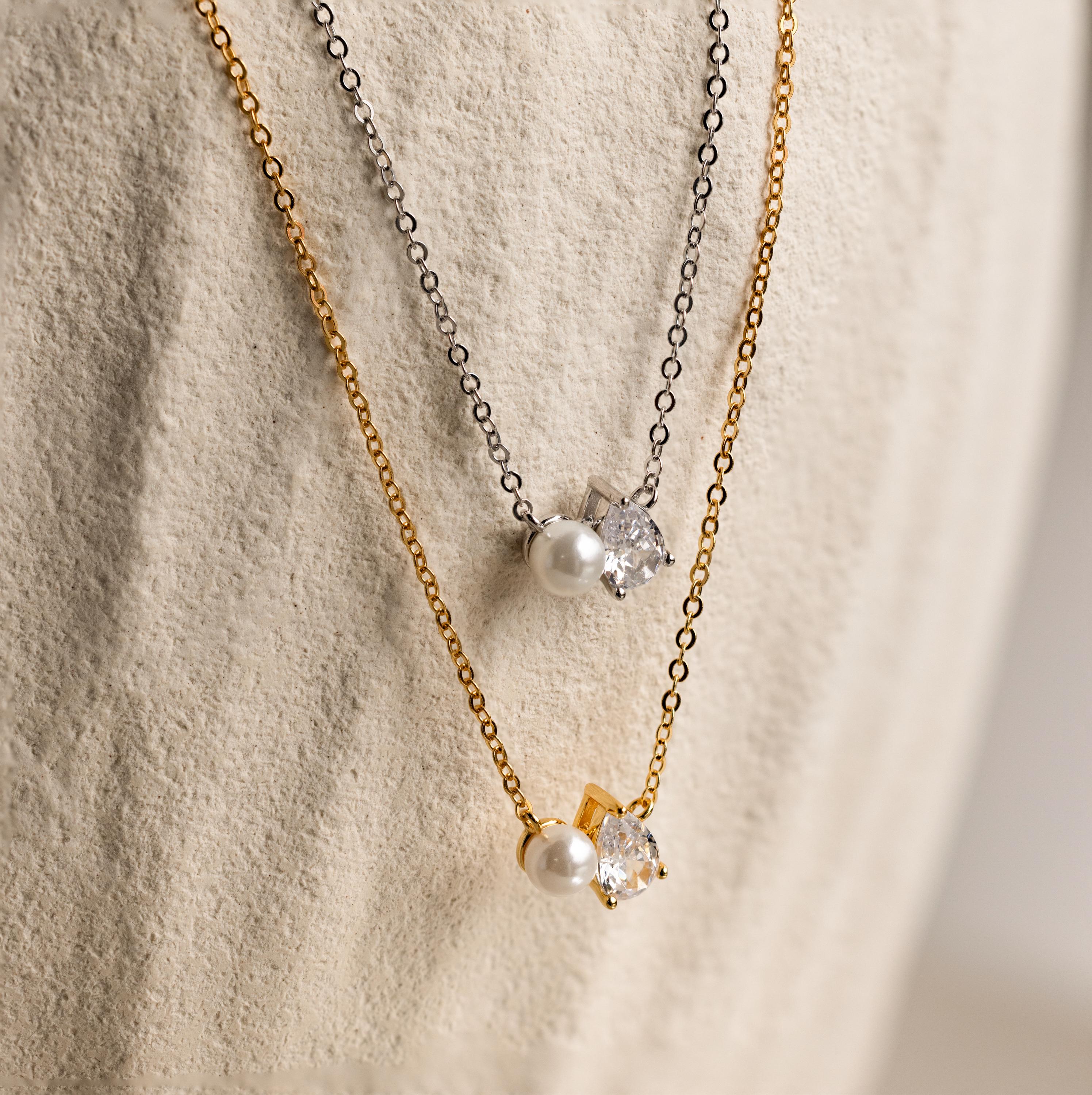 Pearl Diamond Necklace