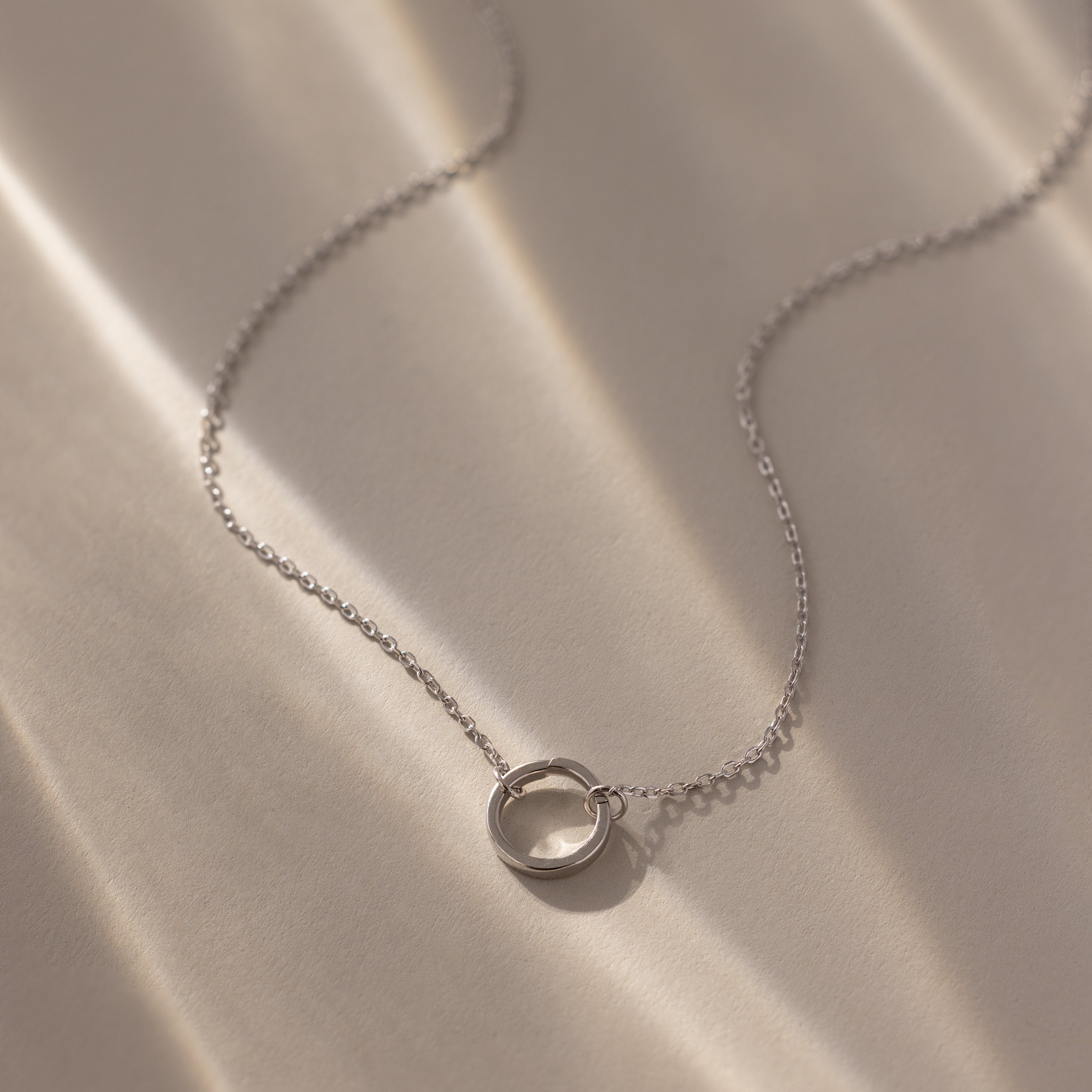 Large Rolo Clasp Necklace