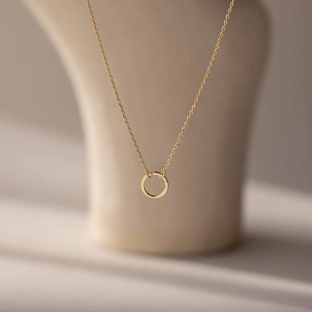 Large Rolo Clasp Necklace