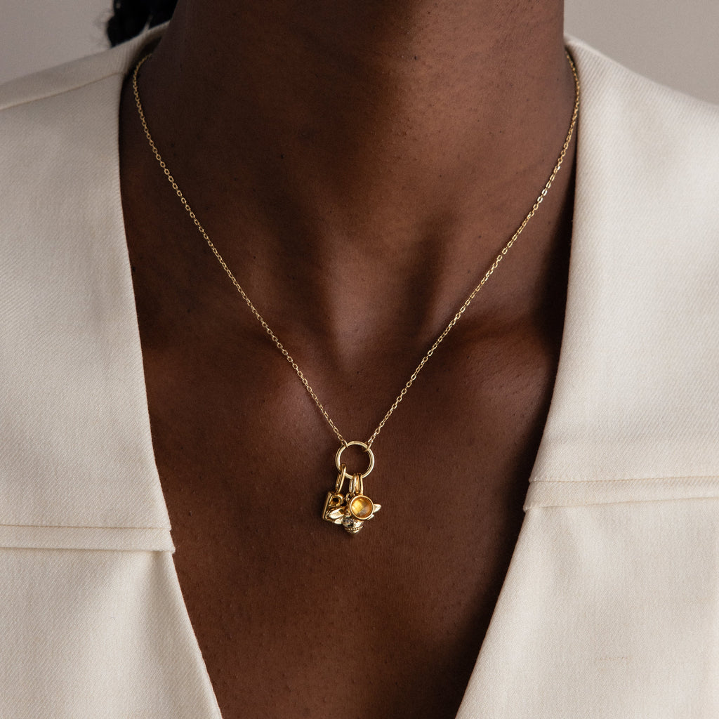 Large Rolo Clasp Necklace