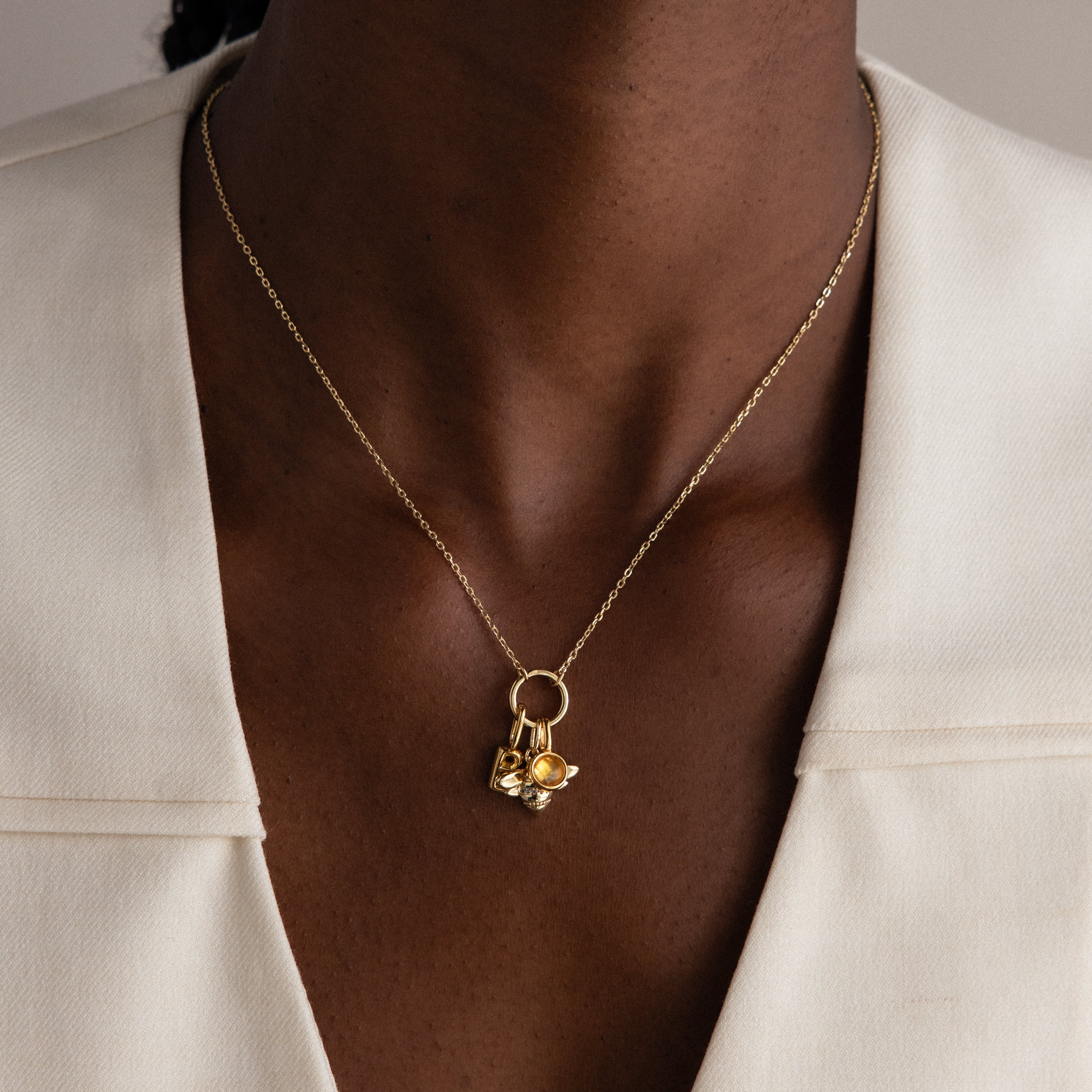 Large Rolo Clasp Necklace