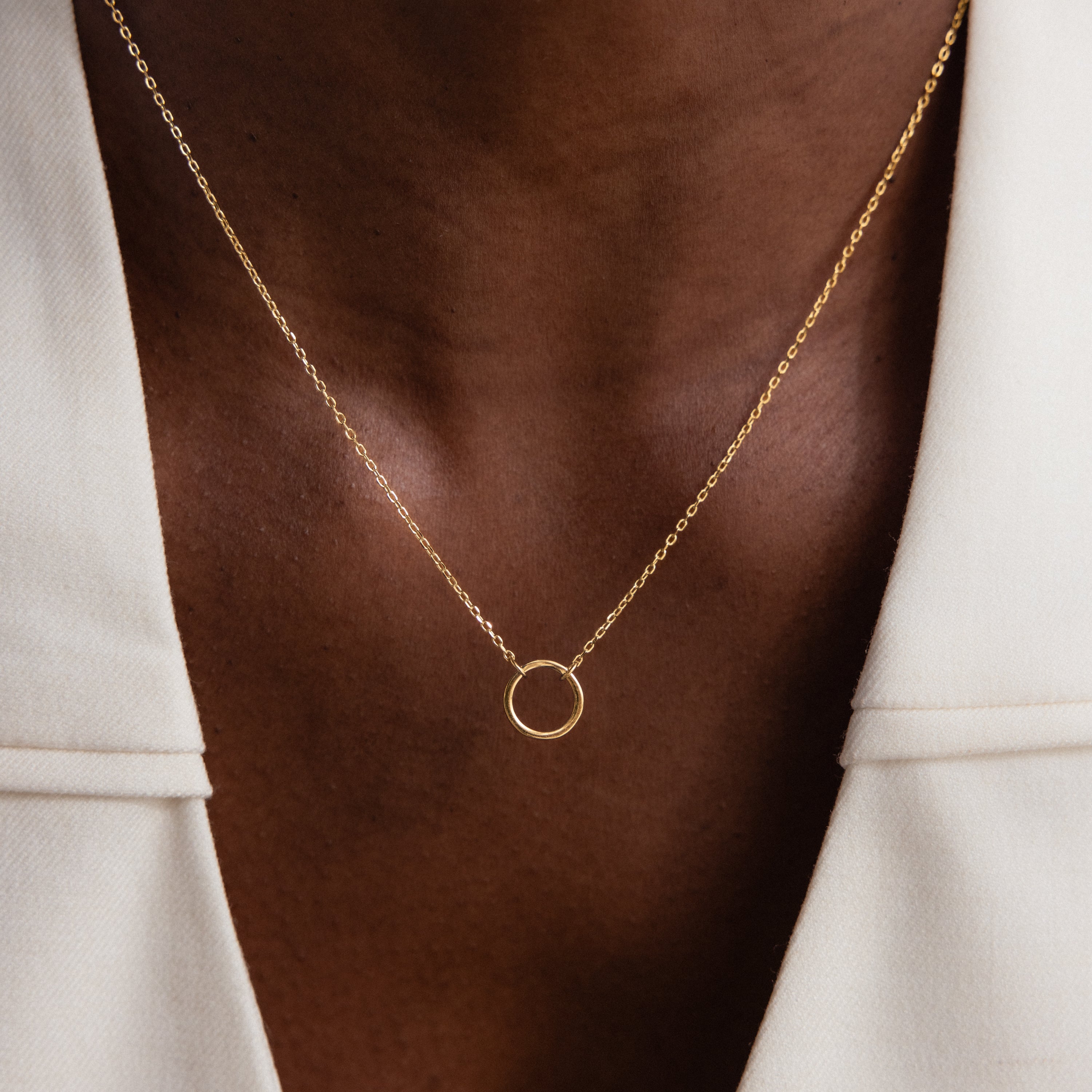 Large Rolo Clasp Necklace