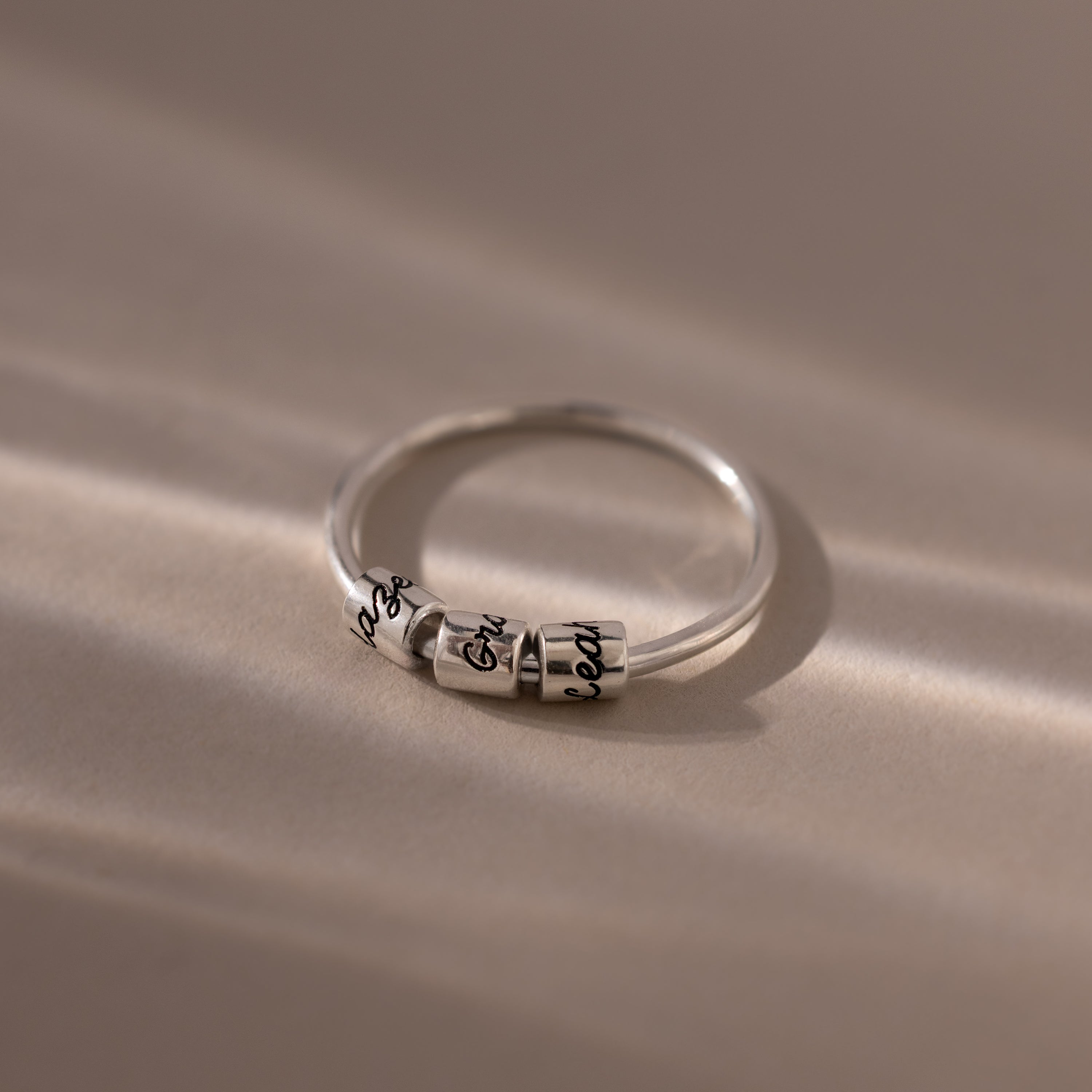 Beaded Multiple Name Ring