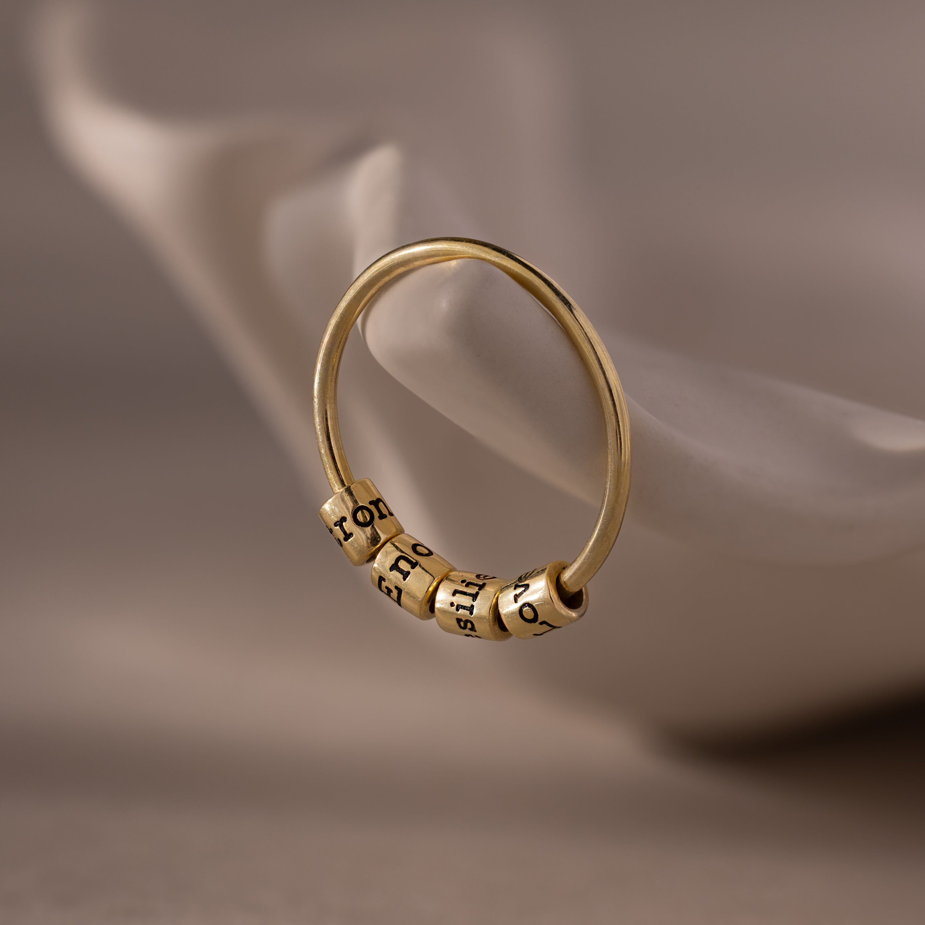 Beaded Multiple Name Ring