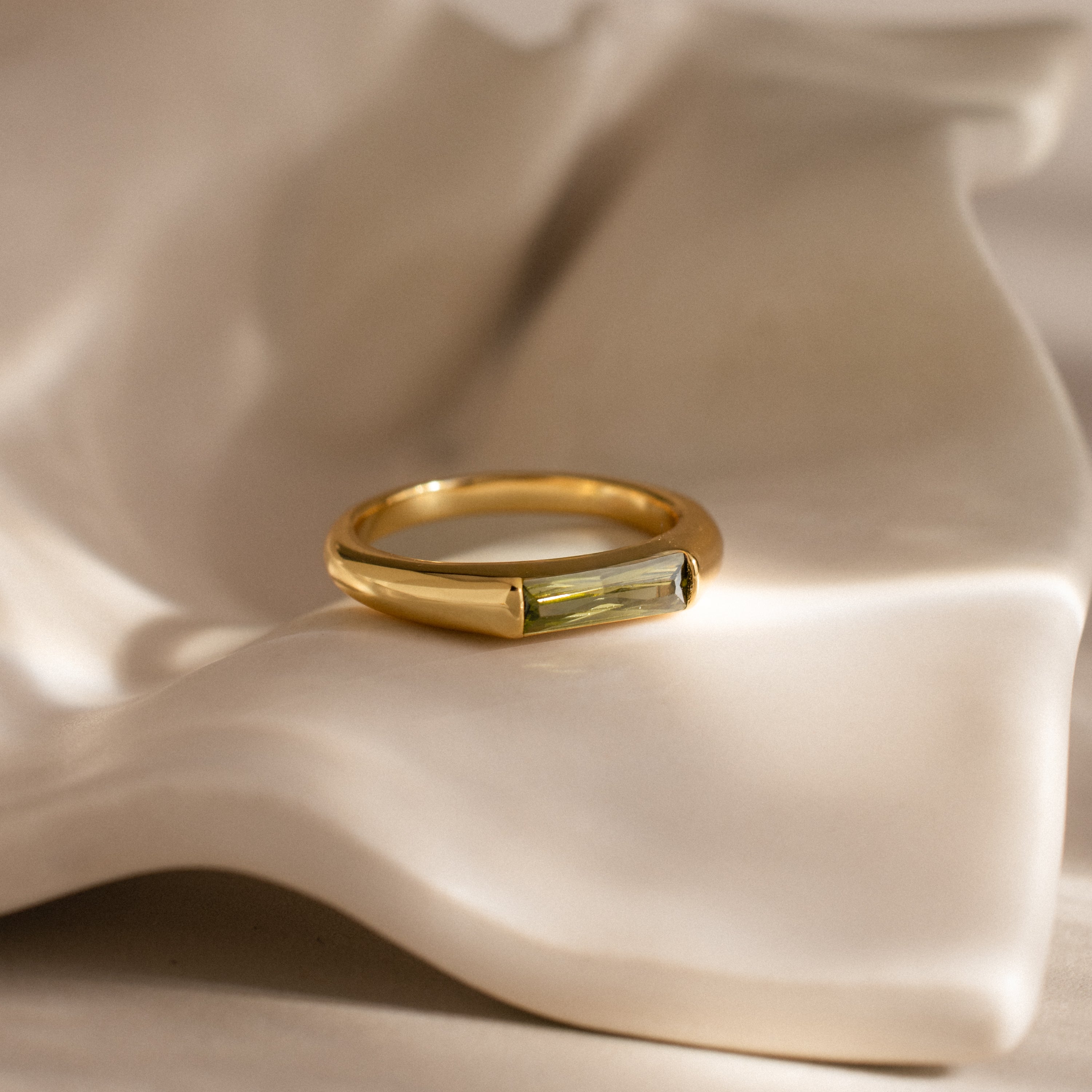 Baguette Signet Ring