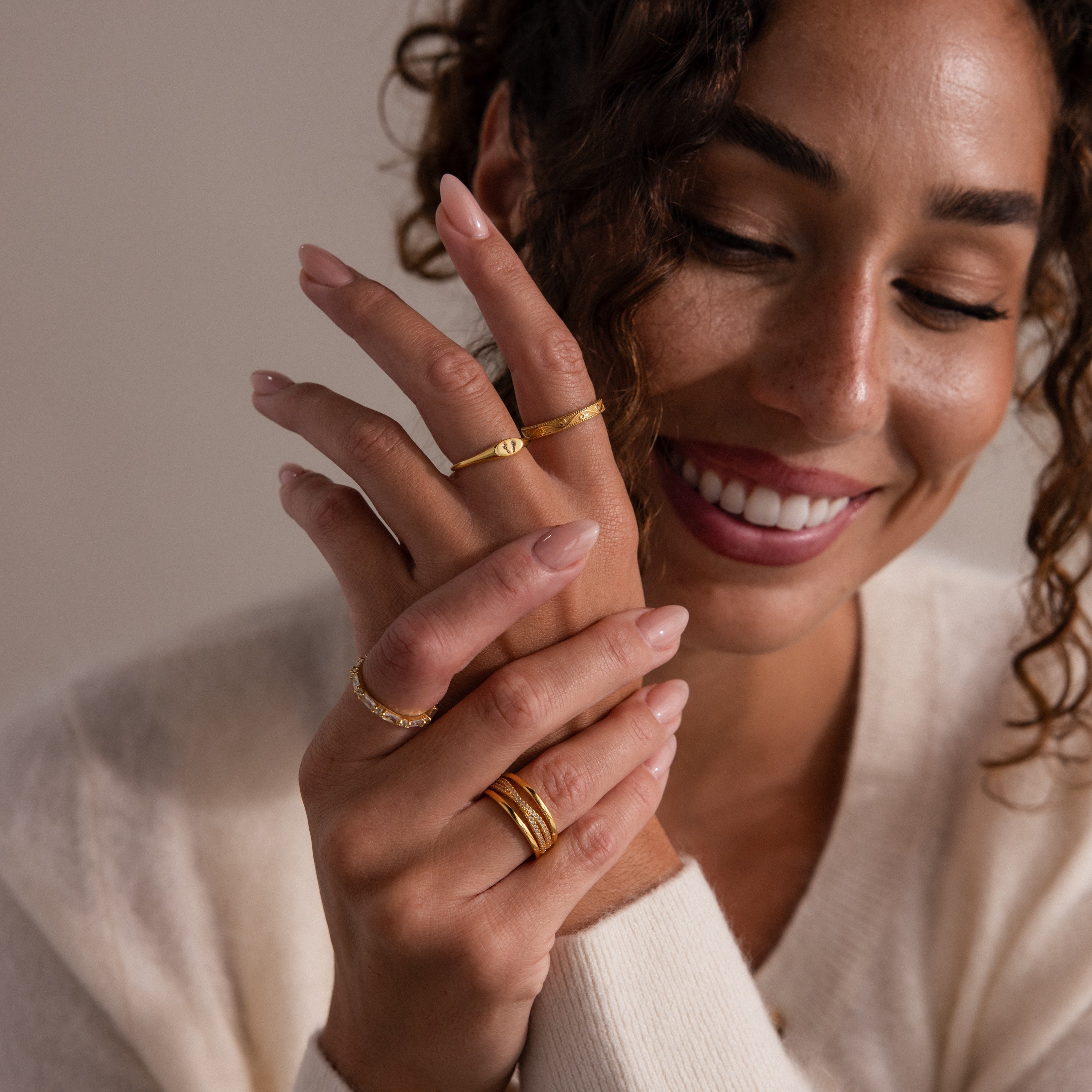Hand & Footprint Signet Ring