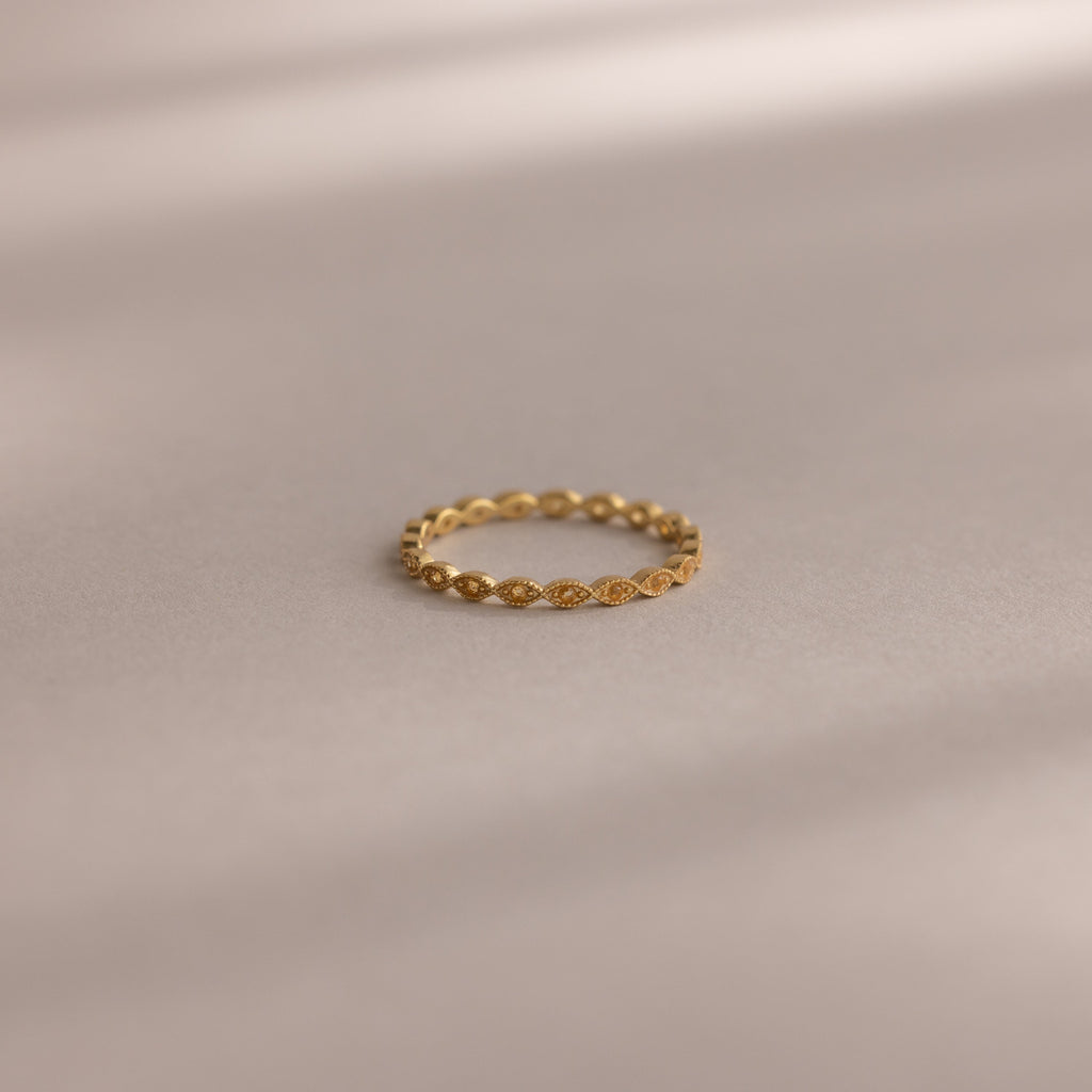 Dainty Marquise Birthstone Ring