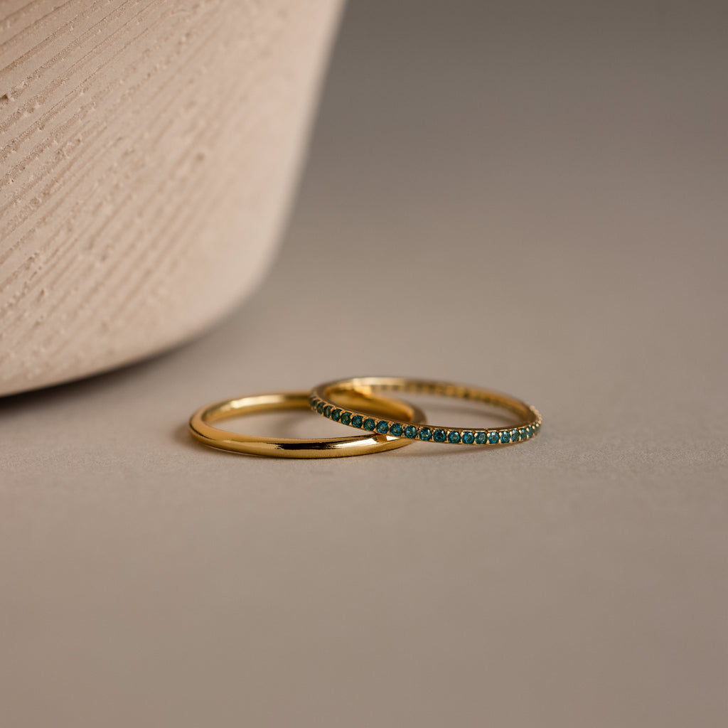 Birthstone Tennis Ring Set