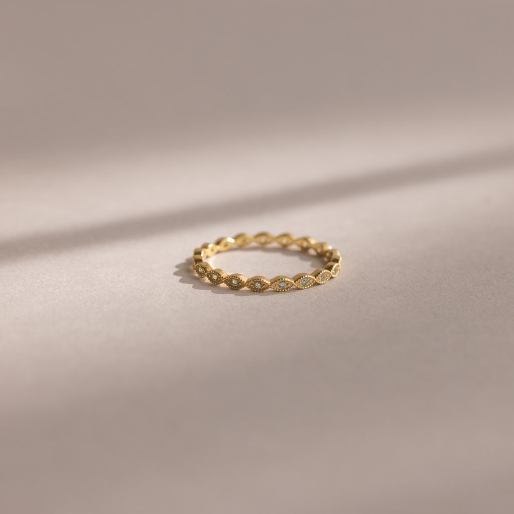 Dainty Marquise Birthstone Ring