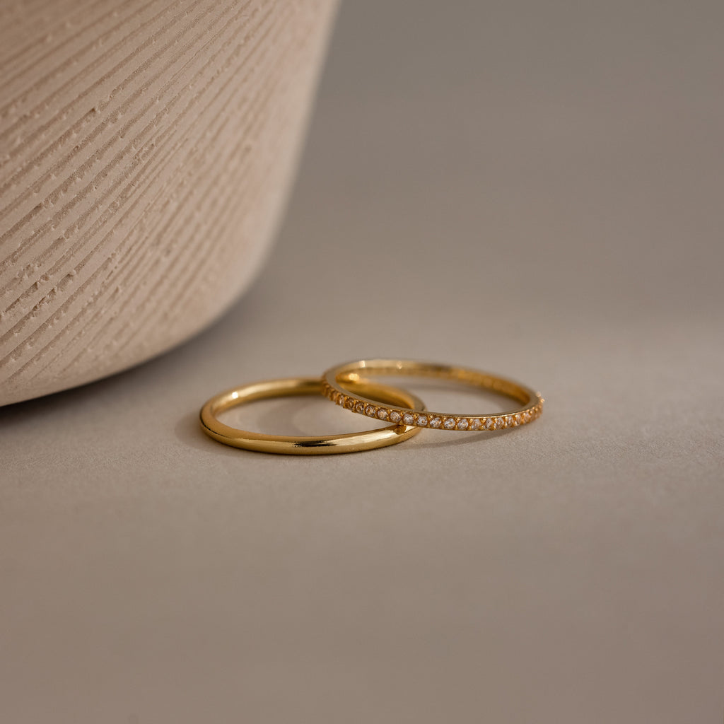 Birthstone Tennis Ring Set
