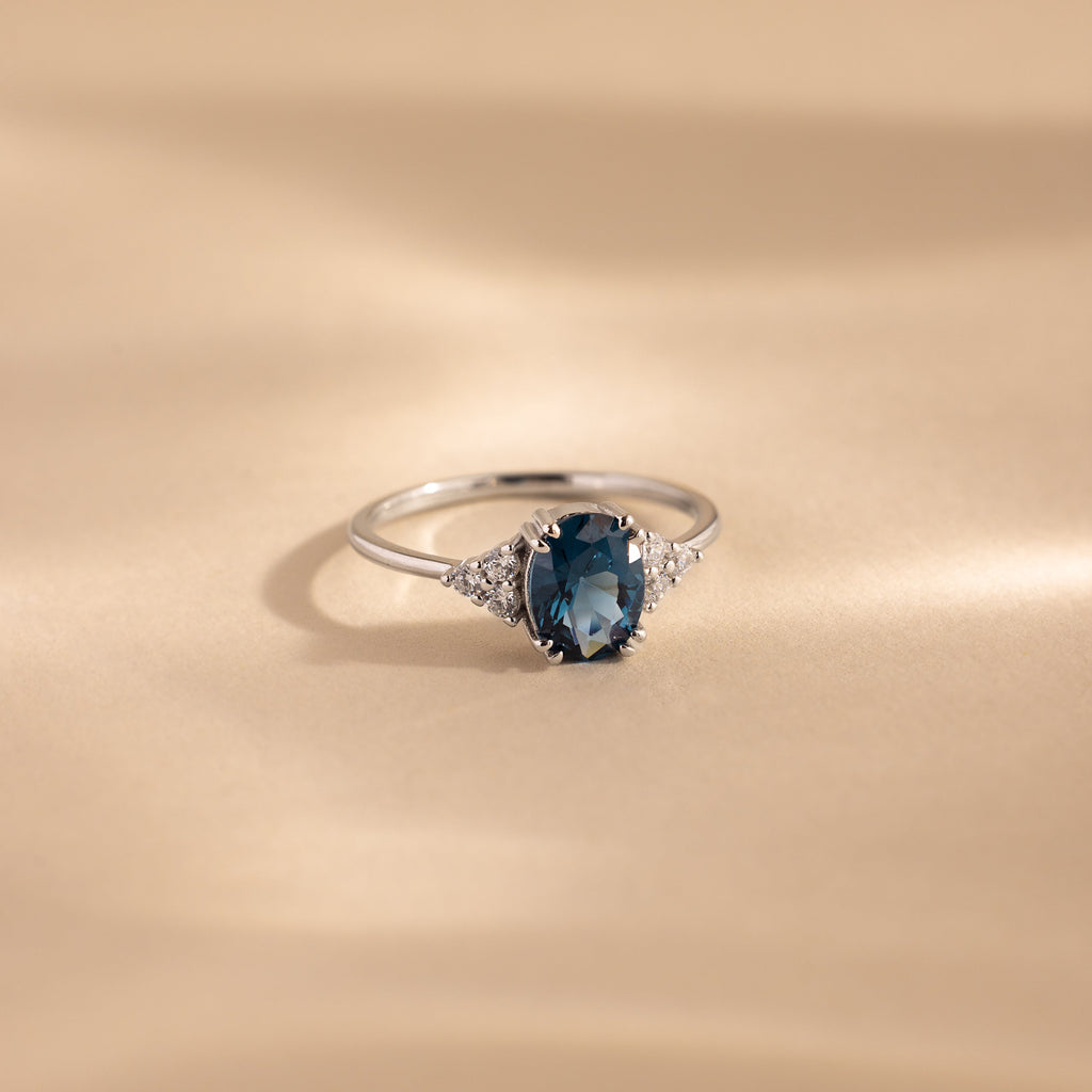 Elizabeth Blue Topaz Ring