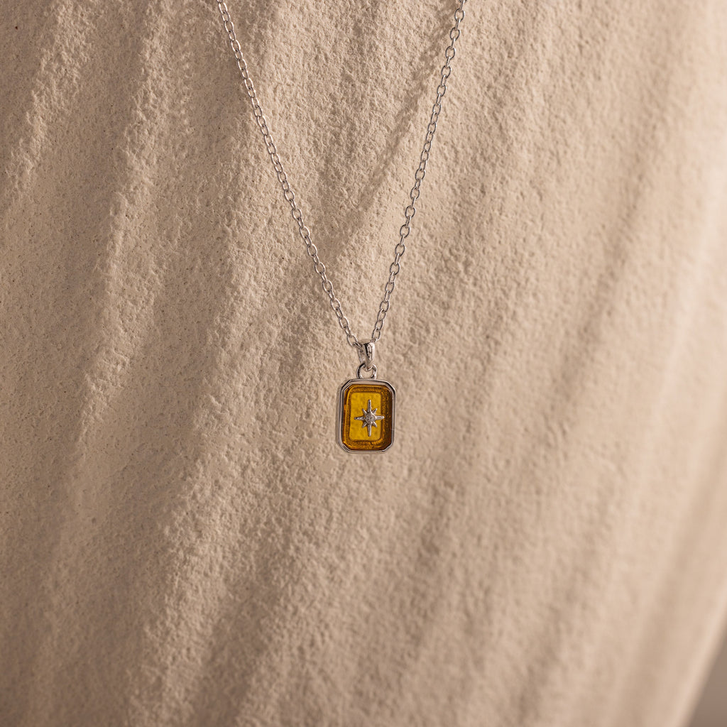 North Star Birthstone Necklace