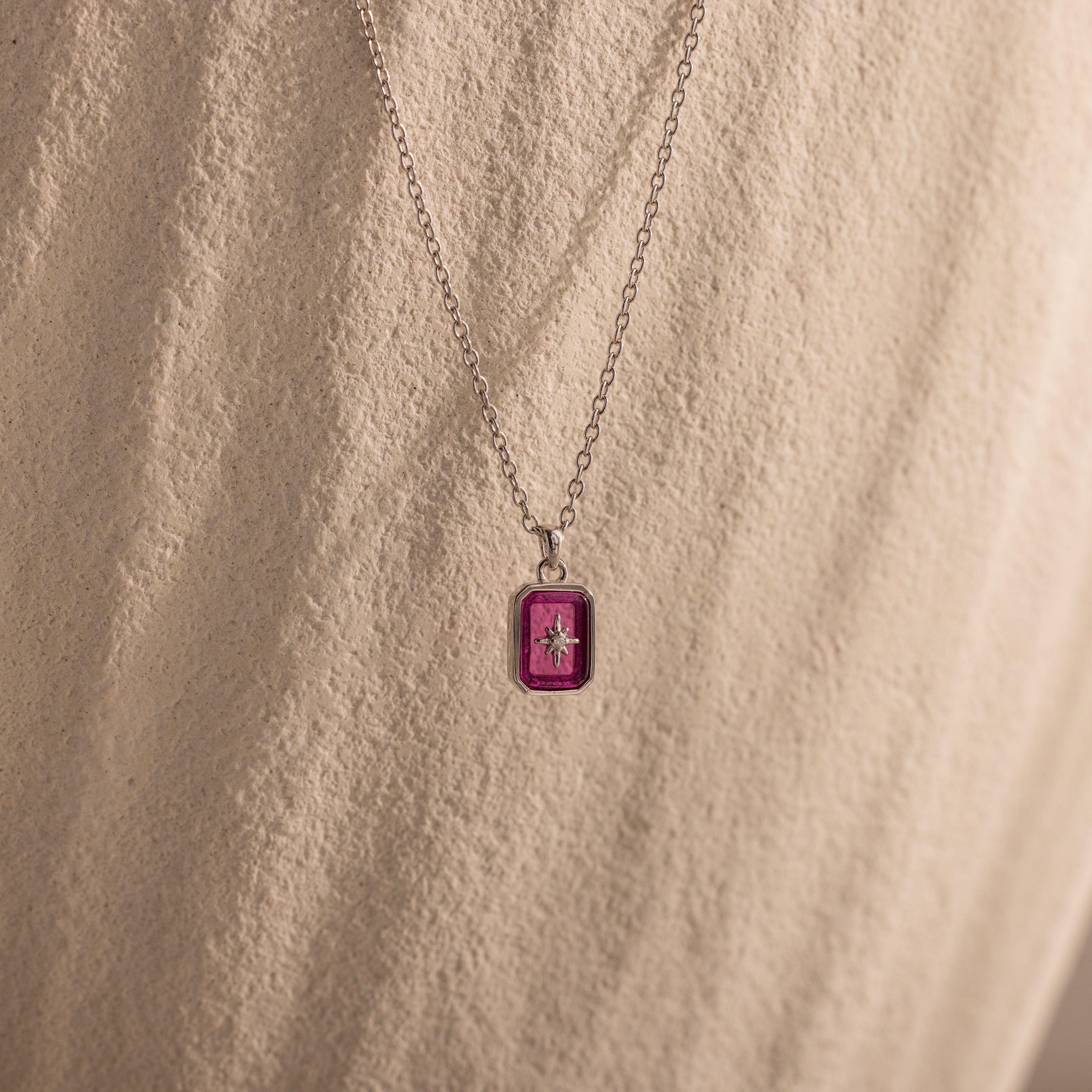 North Star Birthstone Necklace