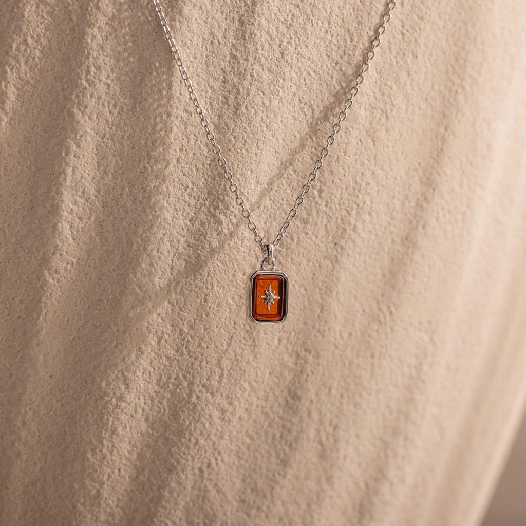 North Star Birthstone Necklace