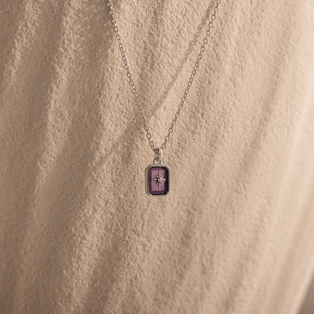 North Star Birthstone Necklace