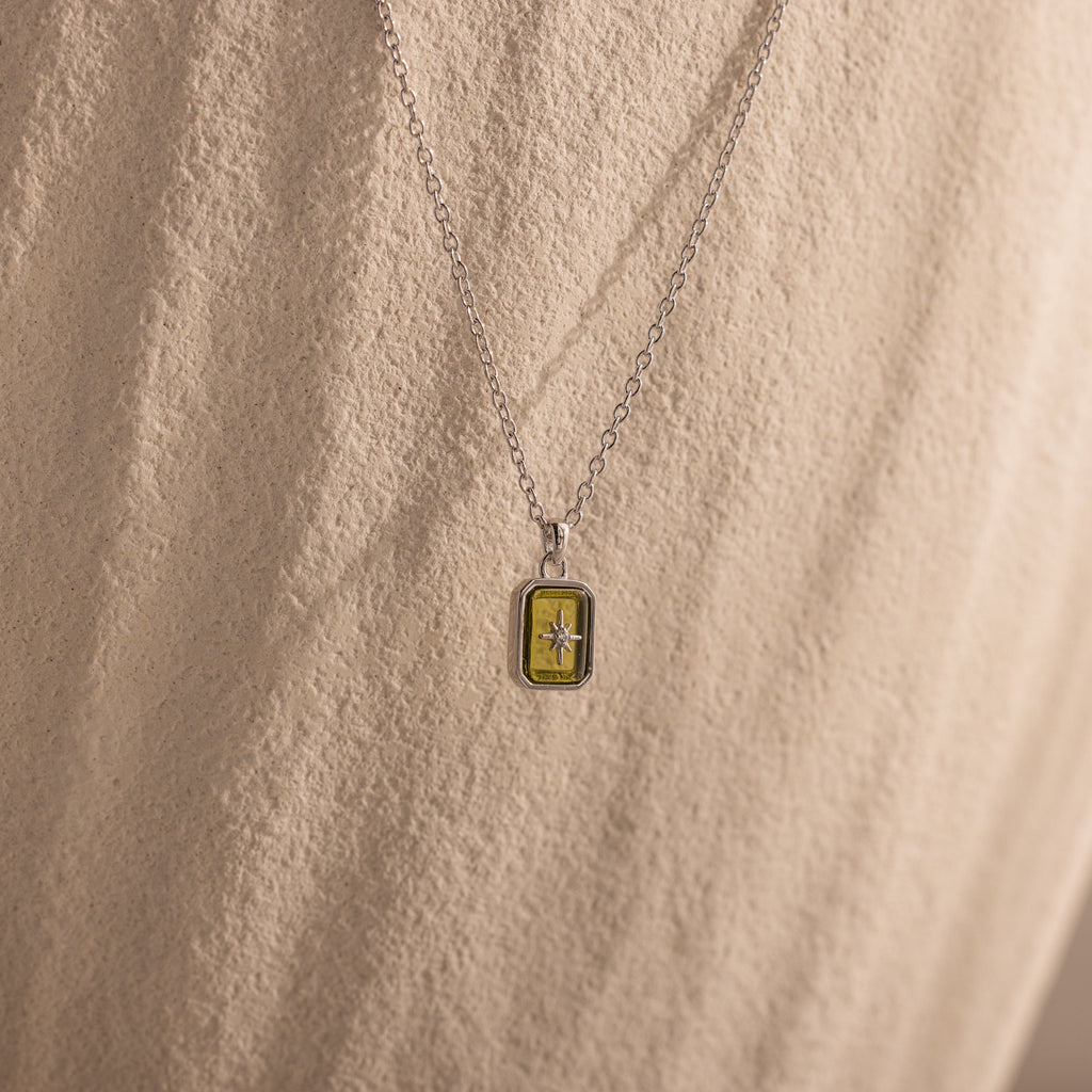 North Star Birthstone Necklace