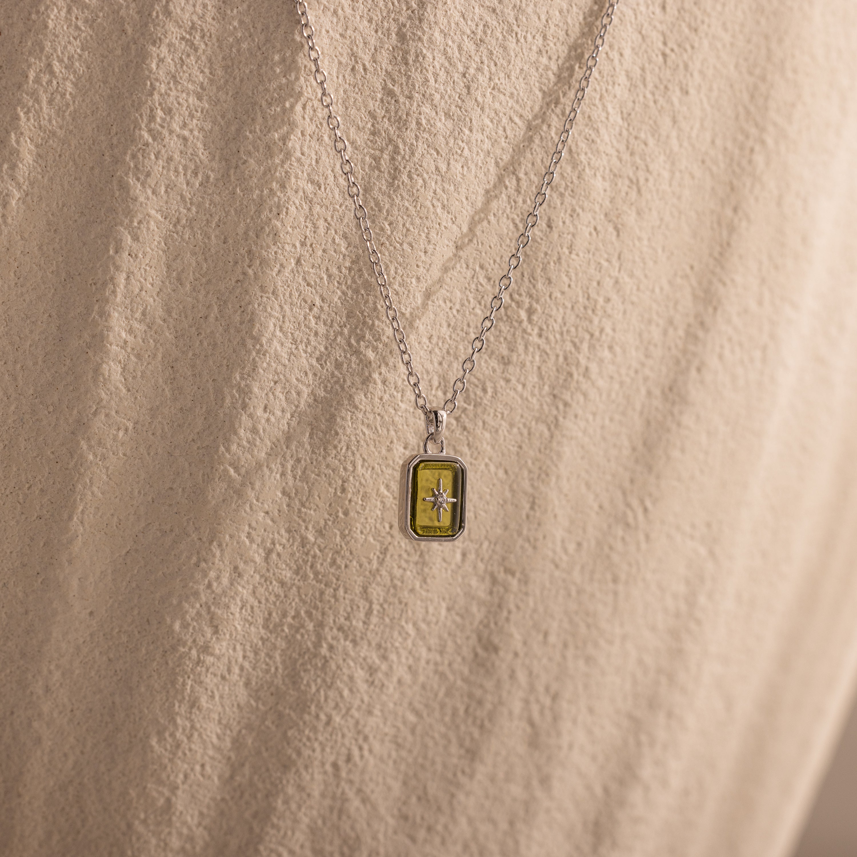 North Star Birthstone Necklace