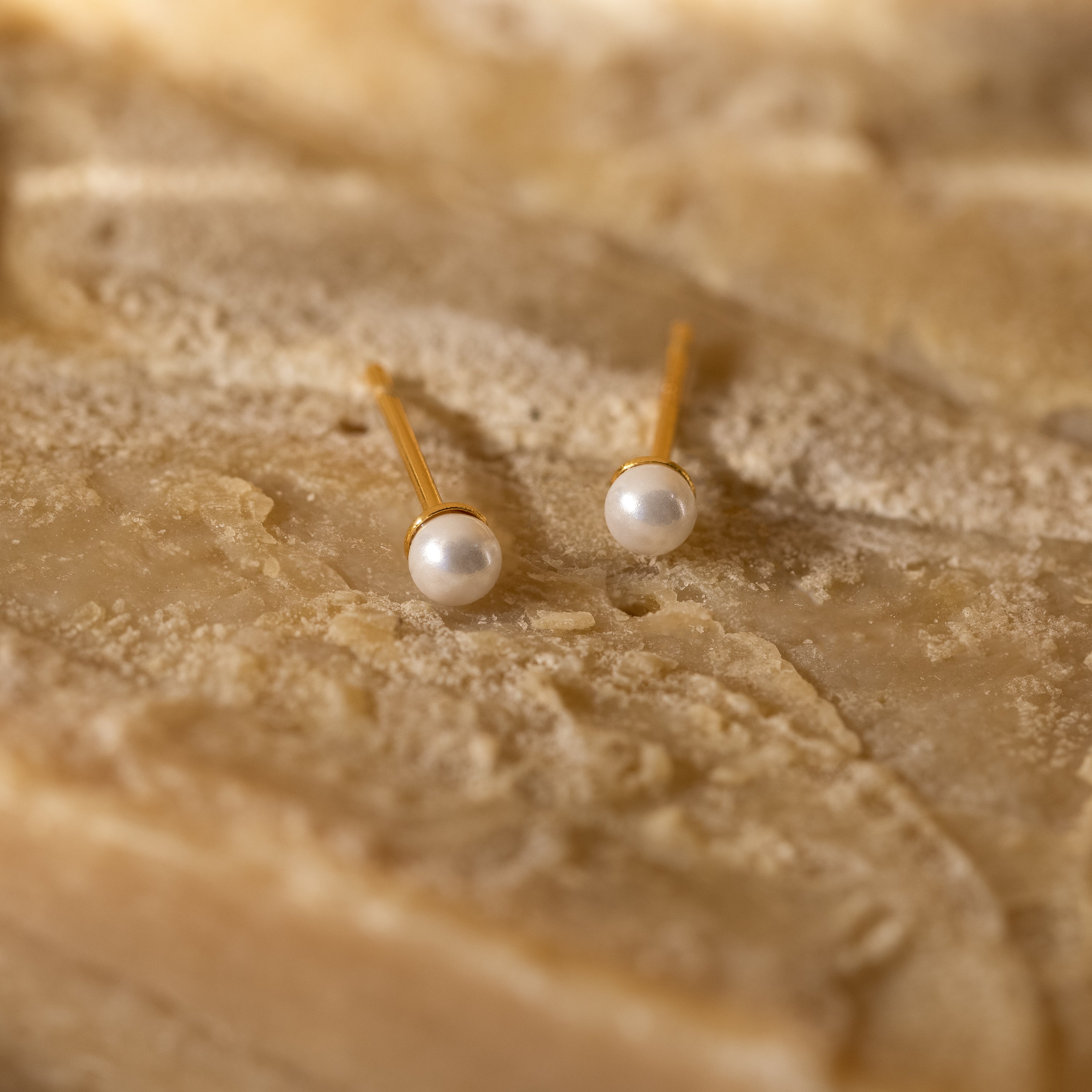 Dainty Pearl Studs