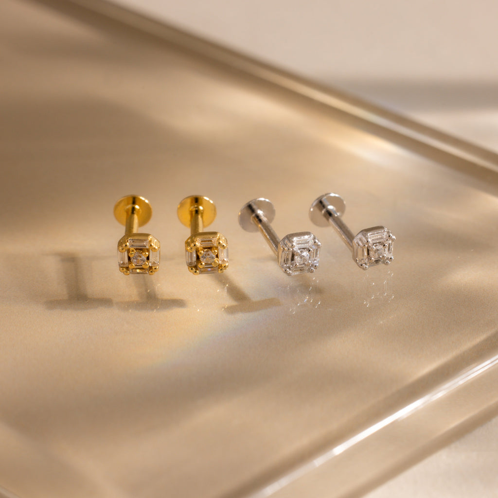 Art Deco Flatback Studs