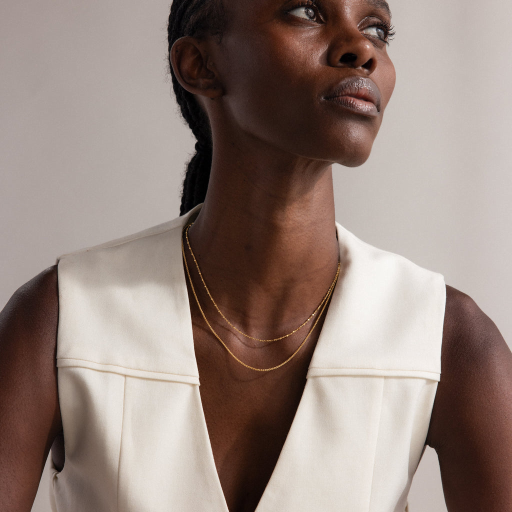 Dot Station Necklace