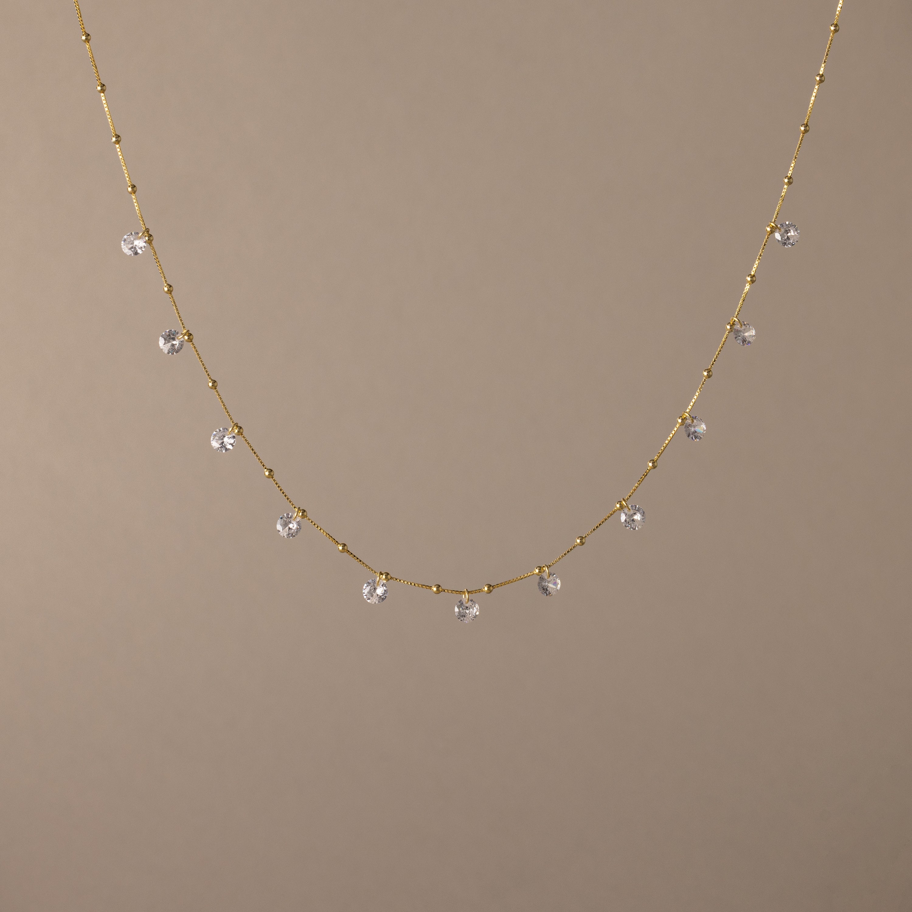 Satellite Diamond Necklace