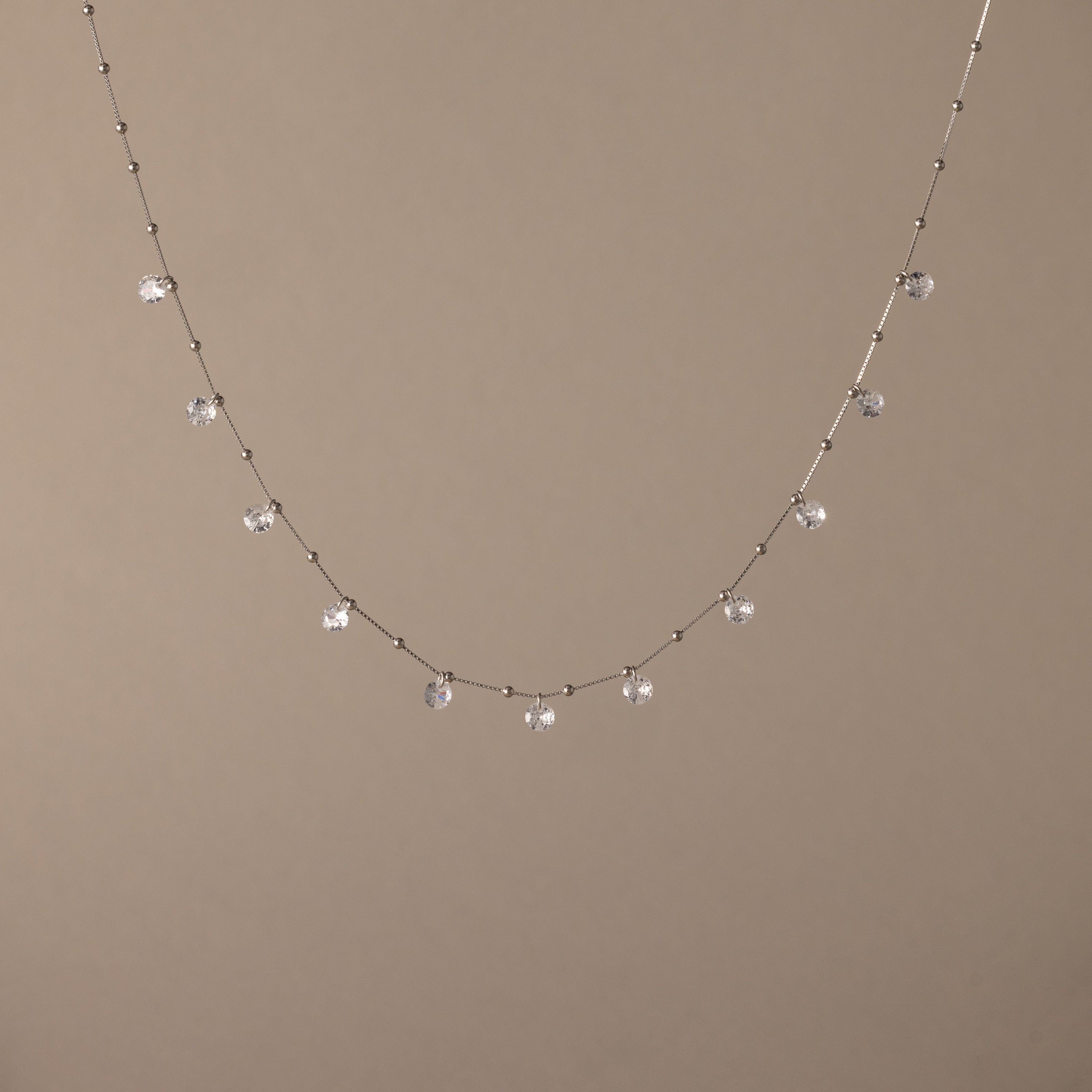 Satellite Diamond Necklace