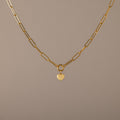 Paperclip Heart Charm Necklace