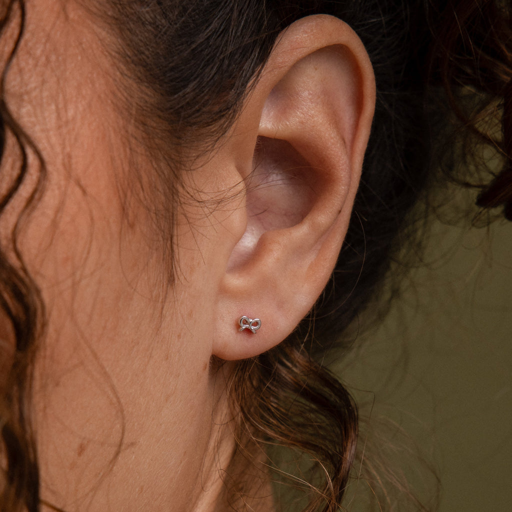 Tiny Bow Flatback Studs