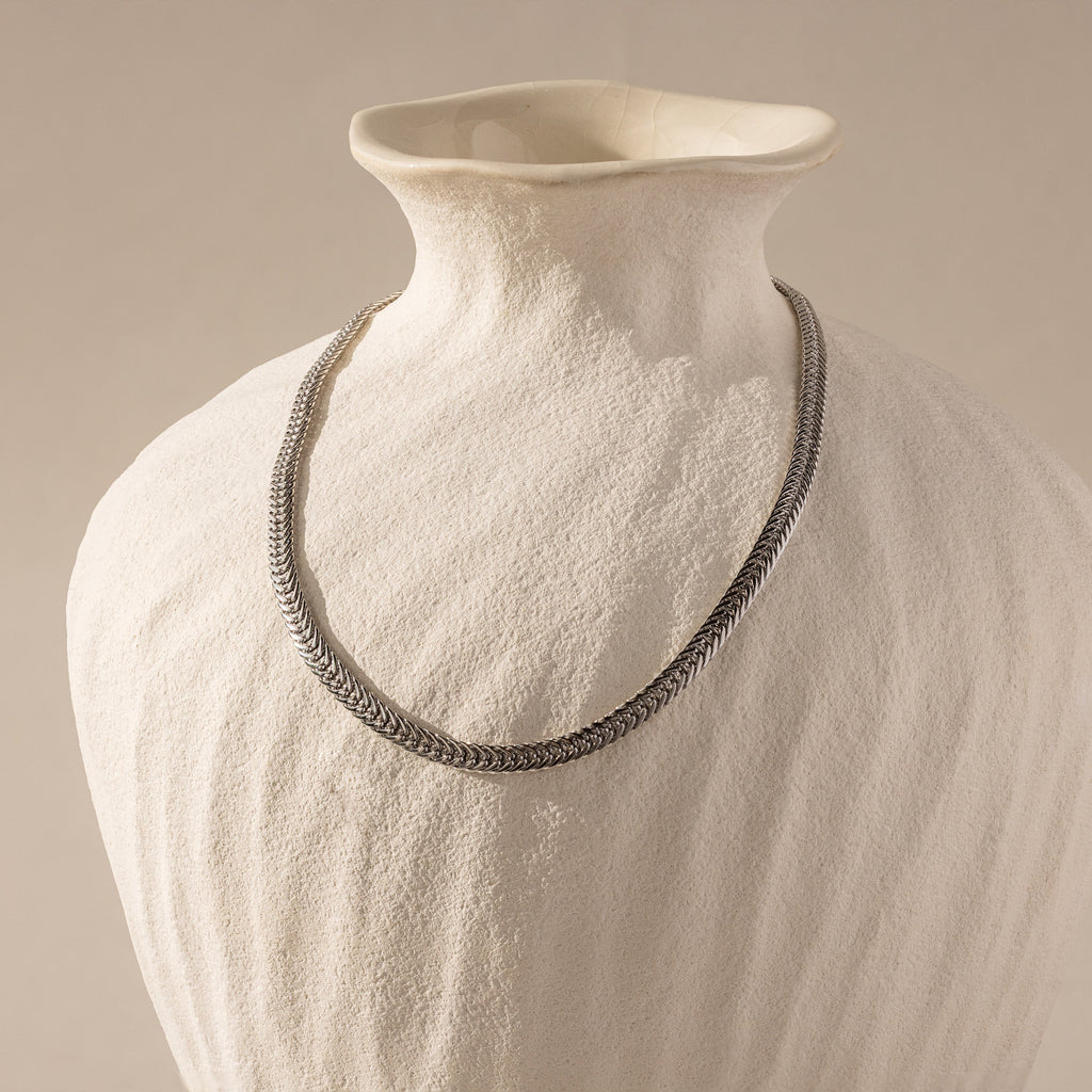 Thick Mesh Chain Necklace