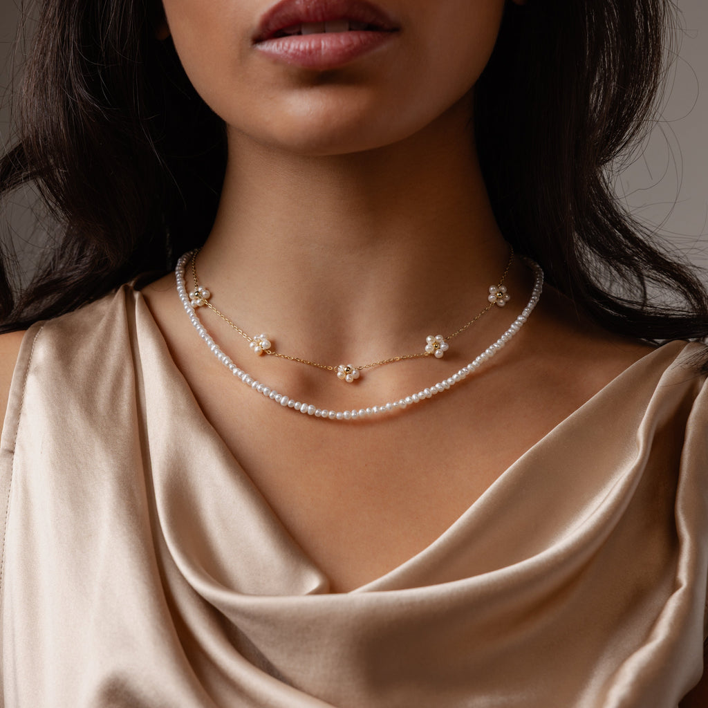 Summer Pearl Beaded Necklace